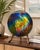 2000 - 2009 Large 17.5” Hawaiian Art Glass Decorative Charger Bowl With Display Stand For Sale - Image 5 of 6
