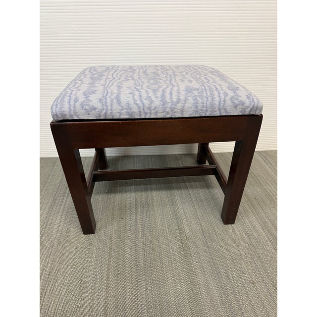 Early 20th Century Chippendale Block Leg Footstool For Sale - Image 10 of 12