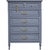 Mid Century French Louis Style Highboy by Dixie - Newly Painted For Sale - Image 15 of 15