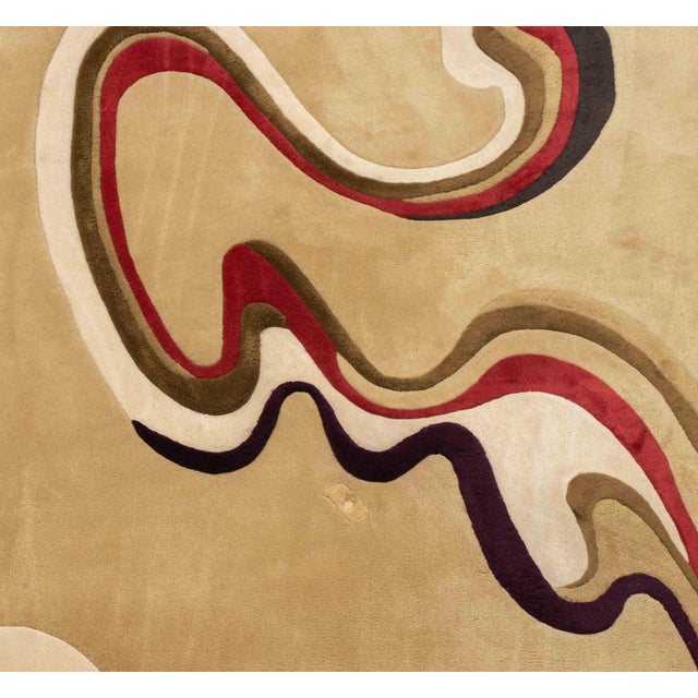 Abstract Edward Fields Abstract Carpet, 1981 For Sale - Image 3 of 10