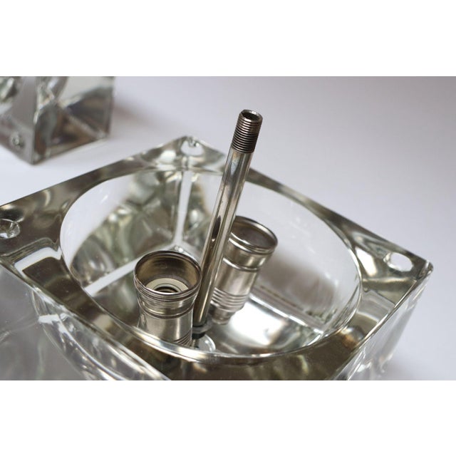 Pair of Glass Cubosfera Table Lamps by Alessandro Mendini for Fidenza Vetraria For Sale - Image 11 of 12