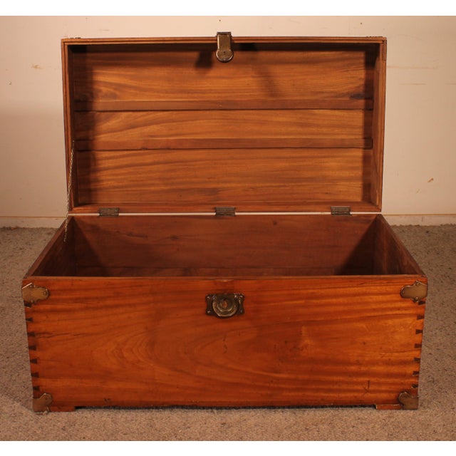 Camphor Wood Campaign Chest For Sale - Image 14 of 15