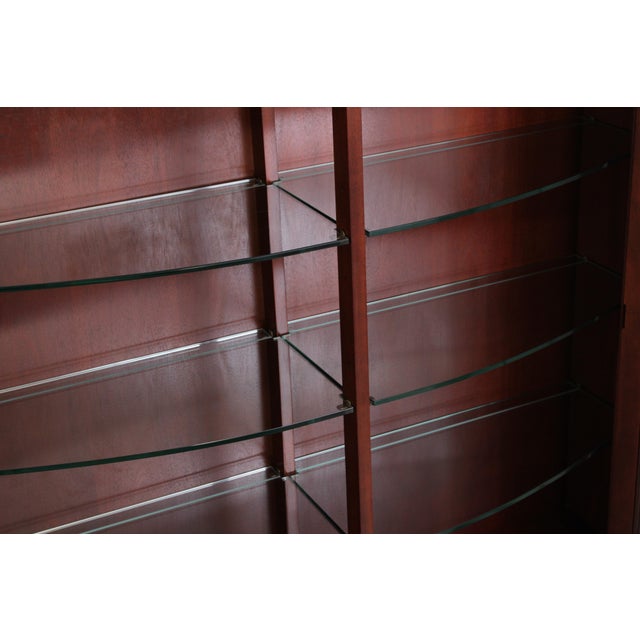 Wood Baker Vintage Mahogany Bow Front China Cabinet For Sale - Image 7 of 16