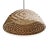 Rattan Diamond Weave Tribal Pendant Light Medium For Sale - Image 4 of 9