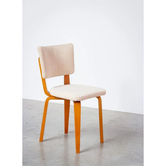 Cor Alons 4 dining chair multiplex plywood designed by Cor Alons for C. de Boer, 1949. Plywood legs, seating and backrest...