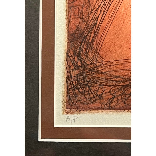1990s 1998 Deslie Guthrie 'Bird’s Eye View"' Etching 1998 California Artist a/P For Sale - Image 5 of 10