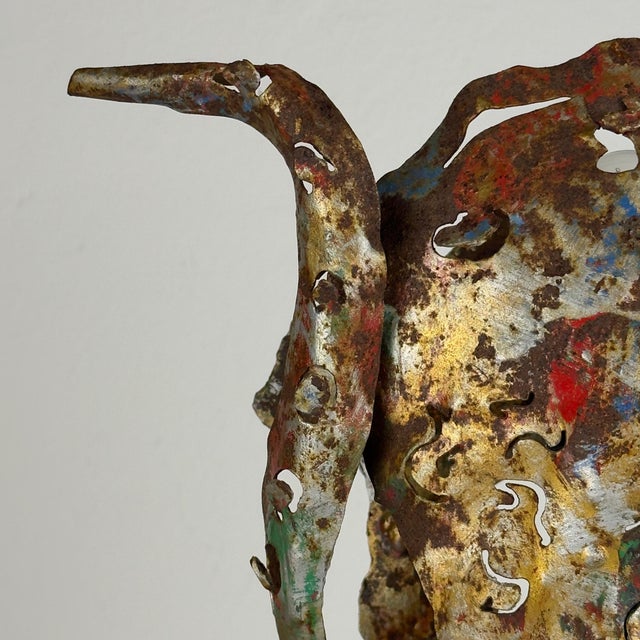 Brutalist Octopus Wall Lamp in Metal by Salvino Marsura, Italy, 1980s For Sale - Image 12 of 18