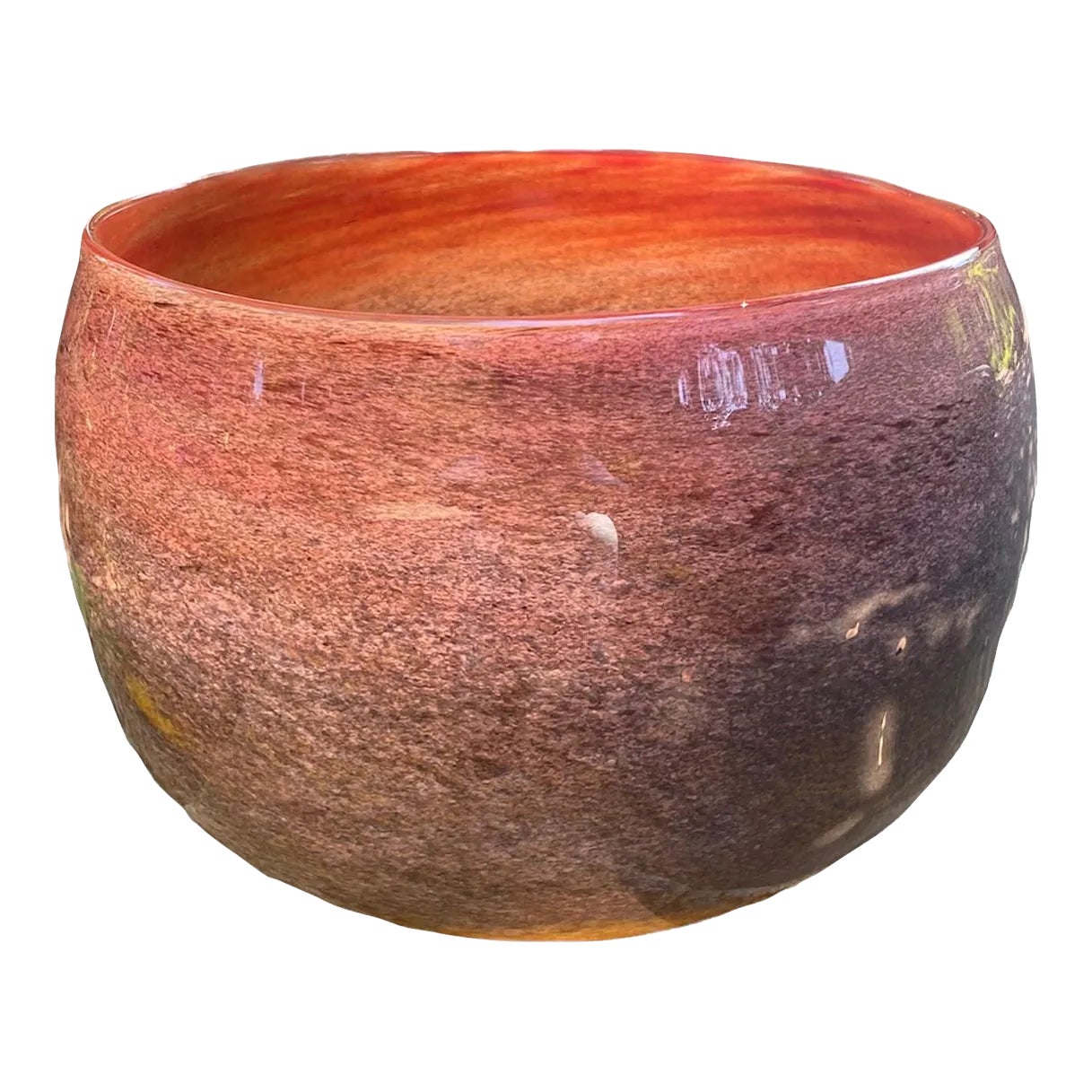 Large Hand Blown Glass Centerpiece Bowl Chairish