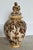 A gorgeous vintage piece of Gouda Pottery. Hand-painted in Holland circa 1940, this lidded vase or urn in beautiful rich...