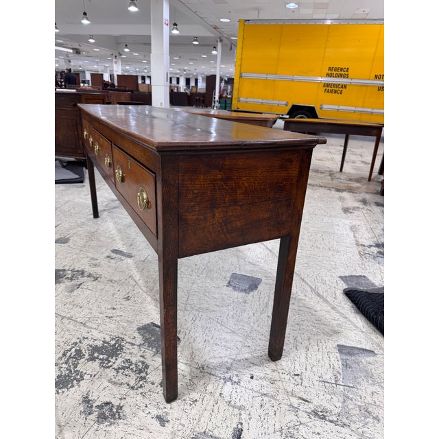Wood 19th Century Georgian Oak Sideboard For Sale - Image 7 of 16