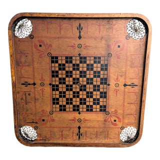 Antique the Carrom Company Game Board Style E #1 Archarena For Sale