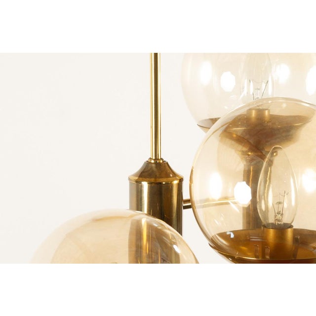 Gold Scandinavian Modern Chandelier by Svend Mejlstrøm for Mejlstrøm Lighting, 1960s For Sale - Image 8 of 18