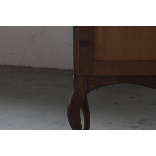 Wood Danish Bedside Table in Oak, 1960s For Sale - Image 7 of 18