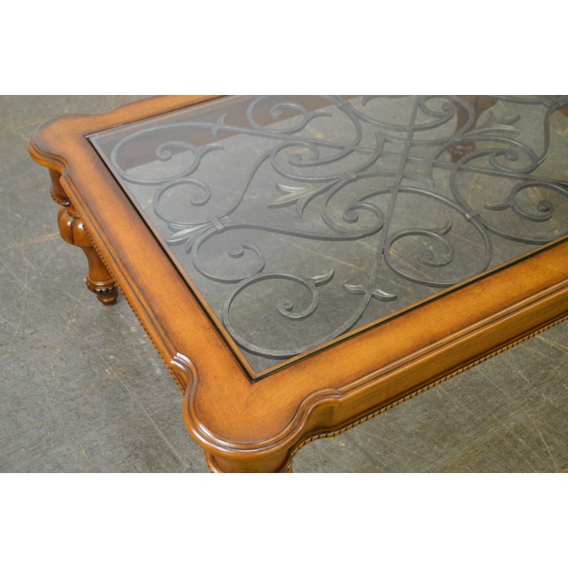 Ethan Allen Devereaux Tuscan Style Coffee Table (B) Chairish