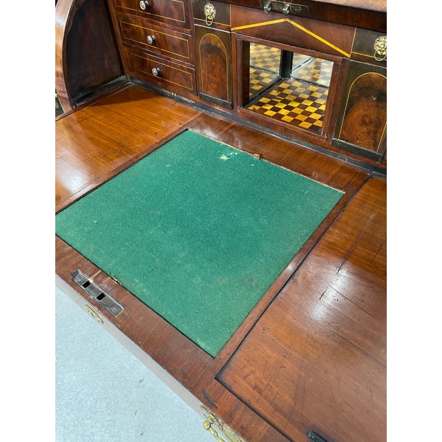 Chestnut Late 18th Century Roll Top Desk For Sale - Image 8 of 13