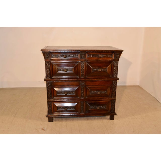 Brown 17th Century Carved Chest of Drawers For Sale - Image 8 of 13