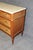 French Faded Mahogany Louis XVI Style Brass Trimmed Marble Top Commode c.1950 For Sale - Image 9 of 9