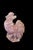 Traditional Pink Rooster Natural Rose Quartz Gemstone Chicken Sculpture Large 8.5" For Sale - Image 3 of 10