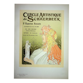 Henri PRIVAT-LIVEMONT, Muse, 1897, Lithograph For Sale