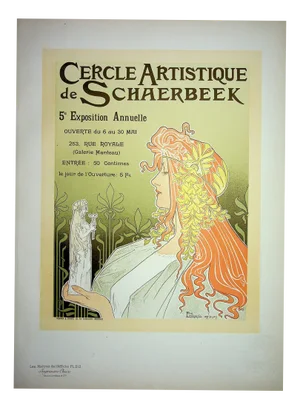 Henri PRIVAT-LIVEMONT, Muse, 1897, Lithograph