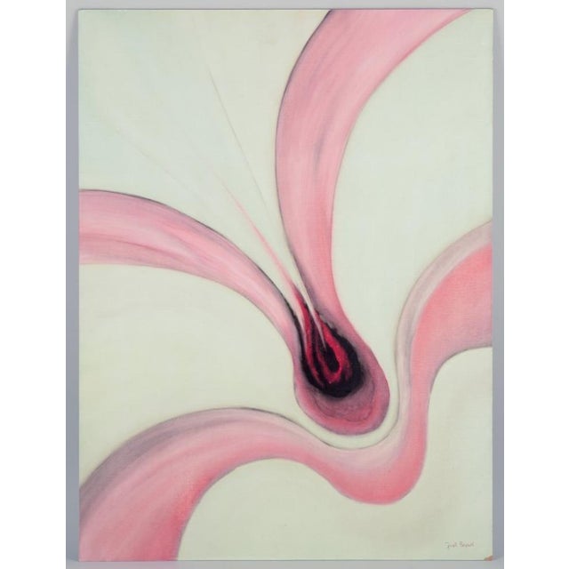 Jack Penouel, French artist. Acrylic on board. Abstract composition. Ca. 1980s. Signed. In excellent condition....