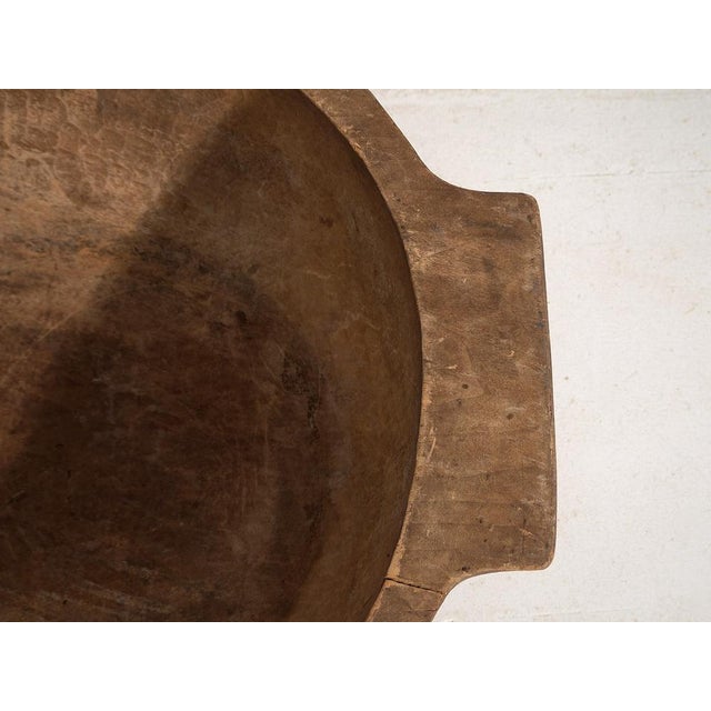 Wood Antique Flour Kneading Bowl, 1900 For Sale - Image 7 of 8