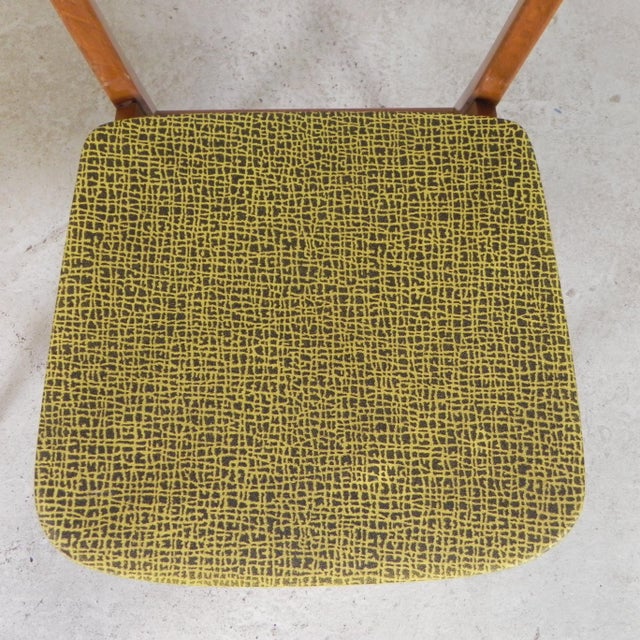 Set of Vintage Chairs with Leatherette Upholstered Seat, 1950s For Sale - Image 9 of 18