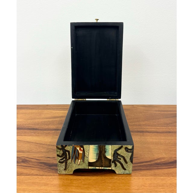 Wood Vintage Figurative Box After “Ting Shao Kuang, Huntress, 1989” For Sale - Image 7 of 9
