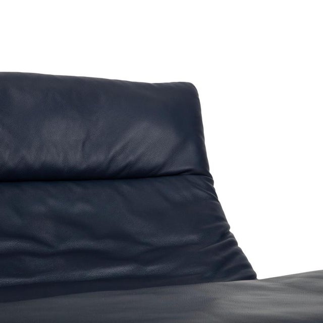 Blue Daily Dreams Chaise Lounge in Dark Blue Leather from Willi Schillig For Sale - Image 8 of 17