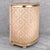 Mid-Century Modern Mid-Century Pink Vinyl & Aluminum Trash Can Wastebasket For Sale - Image 3 of 9