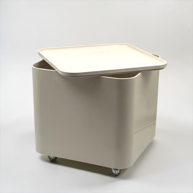 Dime Plastic Storage Table on Wheels by Marcello Siard for Collezioni Longato, Italy, 1970s For Sale - Image 12 of 14