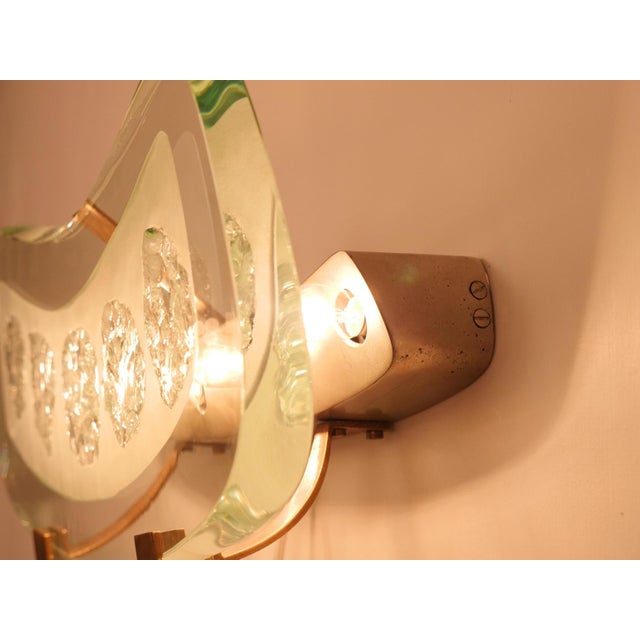 Wall Lights Model 1598 attributed to Max Ingrand for Fontana Arte, Italy, 1956, Set of 2 For Sale - Image 10 of 13