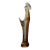 1970s Murano Archimede Seguso Amber Bullicante Glass Madonna Sculpture 14" For Sale