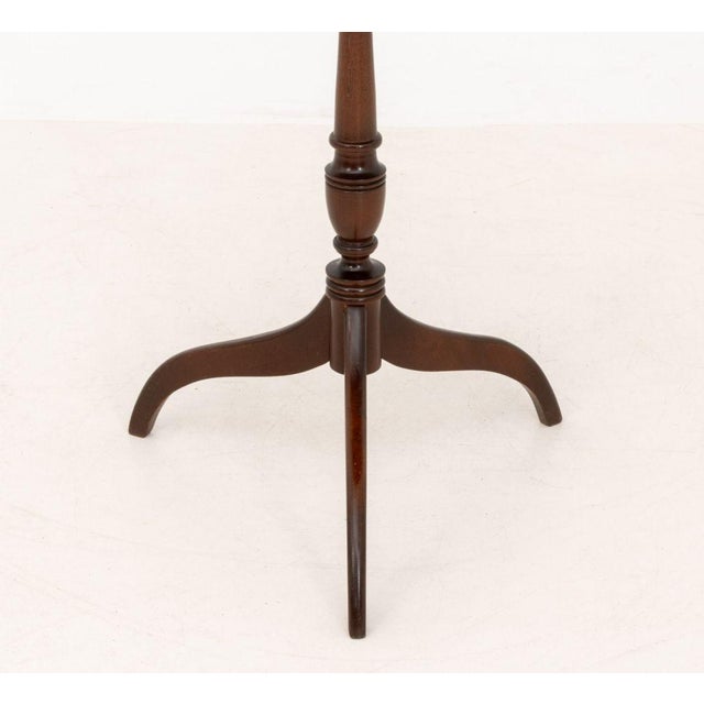 Late 20th Century Schott Furniture Mahogany Circular Tripod Table For Sale - Image 5 of 7