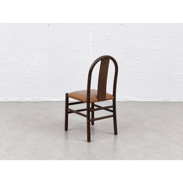 Brown T70 Thalia Chair by Annig Sarian for Tisettanta, Italy, 1965 For Sale - Image 8 of 12