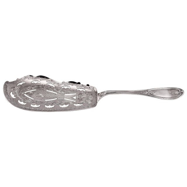 Sterling Fish Server For Sale In New York - Image 6 of 6