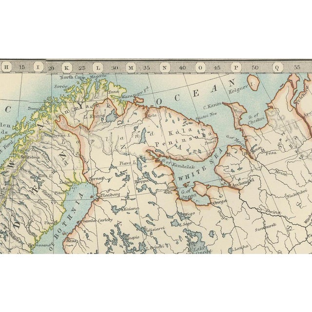Antique Map of Europe, 1903 For Sale - Image 6 of 13