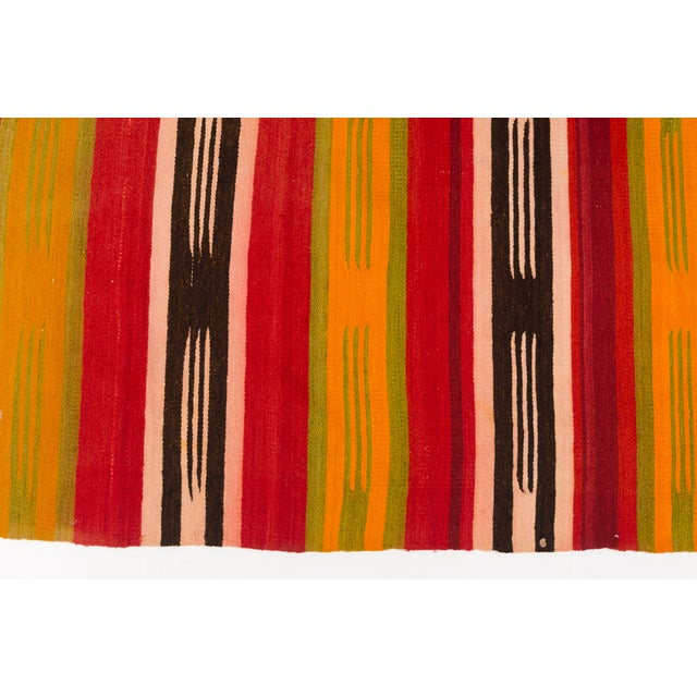 Bohemian Floral Wool Kilim Rug For Sale - Image 4 of 10