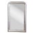 19th Century French Louis Philippe Silver Leaf Wall Mirror For Sale