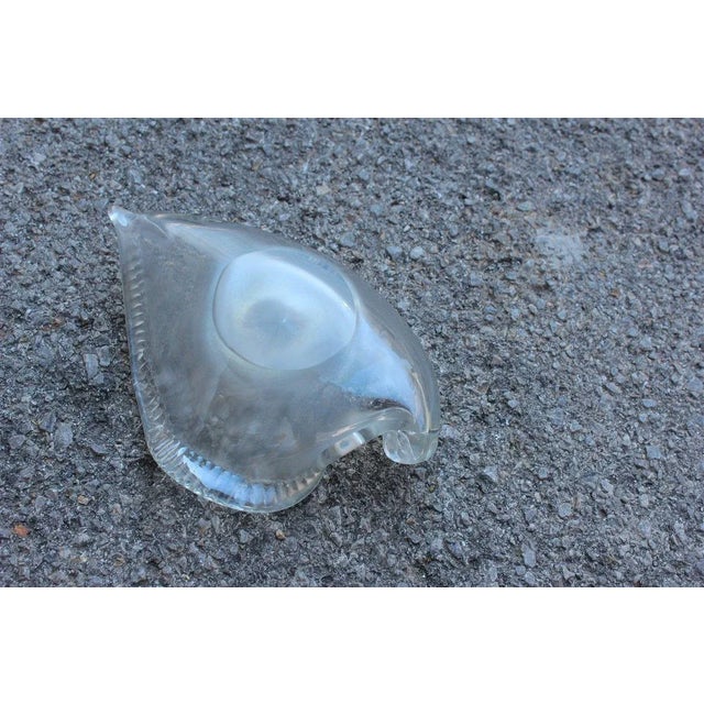 Mid-Century Modern Iridescent Murano Glass Shell Bowl from Seguso, 1950s For Sale - Image 3 of 8