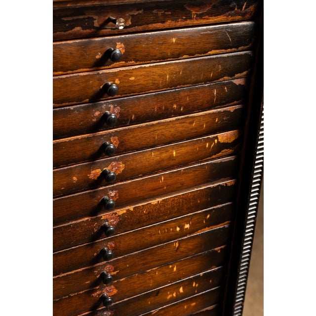 Early 20th Century Mahogany Sheet Music Cabinet For Sale In Chicago - Image 6 of 12