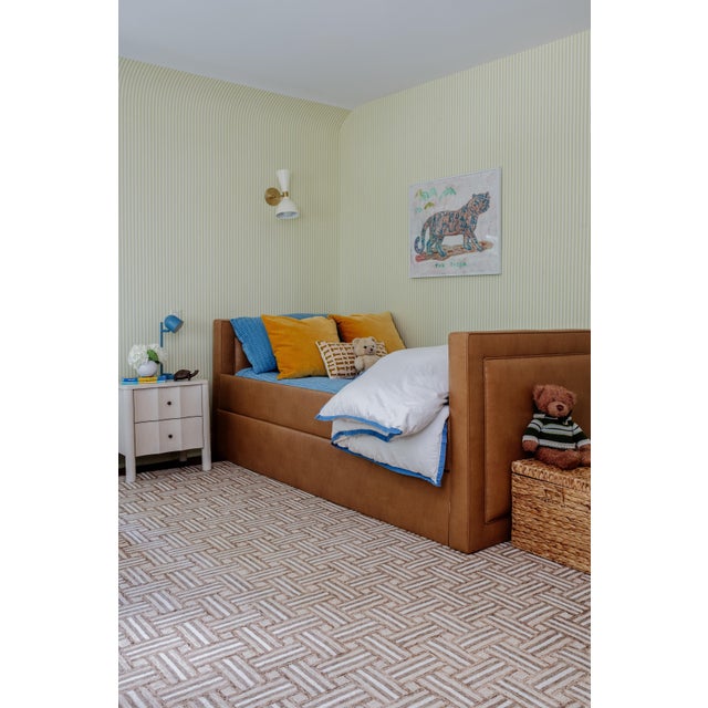 Contemporary Erin Gates by Momeni Abbot Neutral Basket Pattern Wool Rug 9' X 12' For Sale - Image 3 of 11