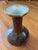 Vintage Chinese Oxblood & Olive Flambé Glazed Porcelain Bottle Vase For Sale - Image 4 of 8