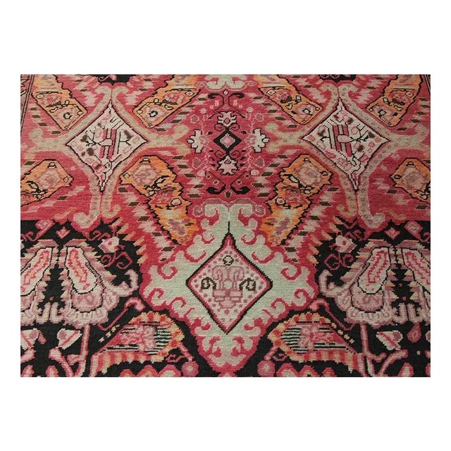 1920s Russian Runner Rug 3’10” X 15’7″ For Sale - Image 10 of 11