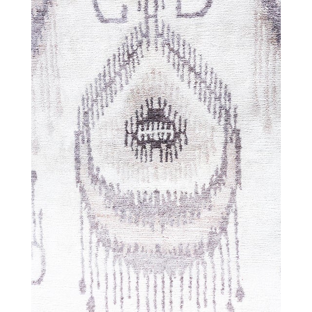 Traditional Modern, One-of-a-Kind Hand-Knotted Area Rug - Ivory, 9' 2" x 11' 9" For Sale - Image 3 of 8