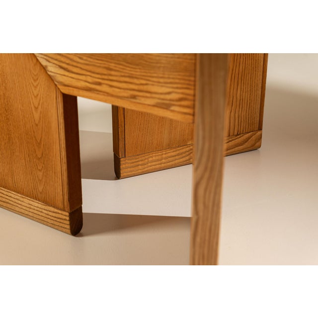 Brown Italian Triangular Dining Table by Silvio Coppola for Montina, Italy, 1970s For Sale - Image 8 of 13