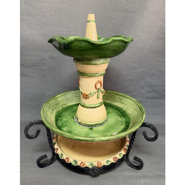 Ceramic Fountain from Hermanos Morillo, 1970s, Set of 3 For Sale - Image 11 of 11