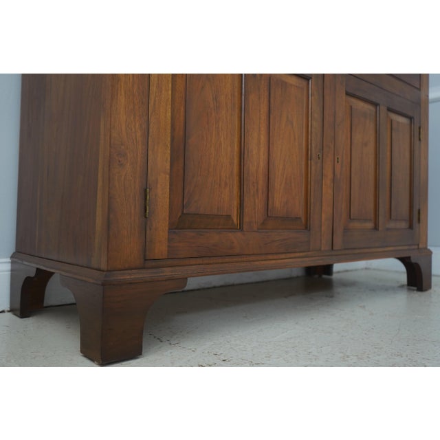 Country Chippendale Hand Crafted Walnut Cupboard For Sale - Image 14 of 18