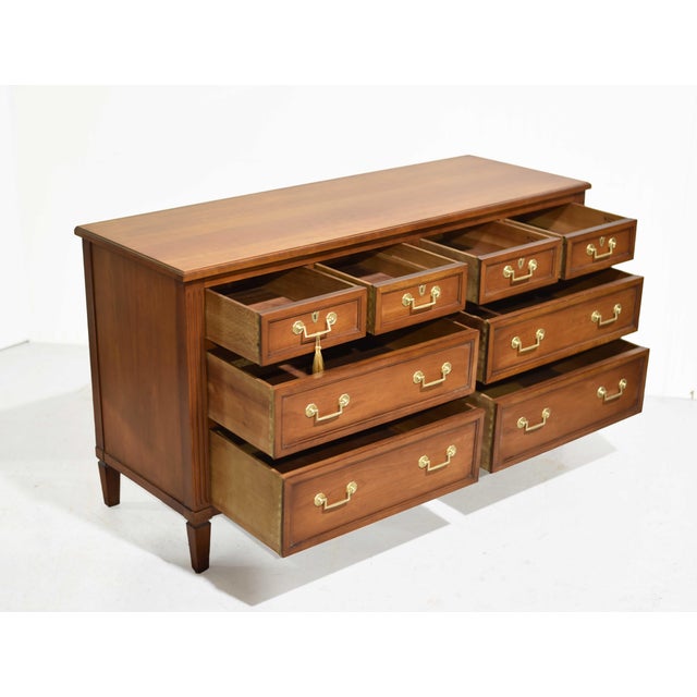 Mid Century 8 Drawer Chest by Henredon Heritage For Sale In Chicago - Image 6 of 12