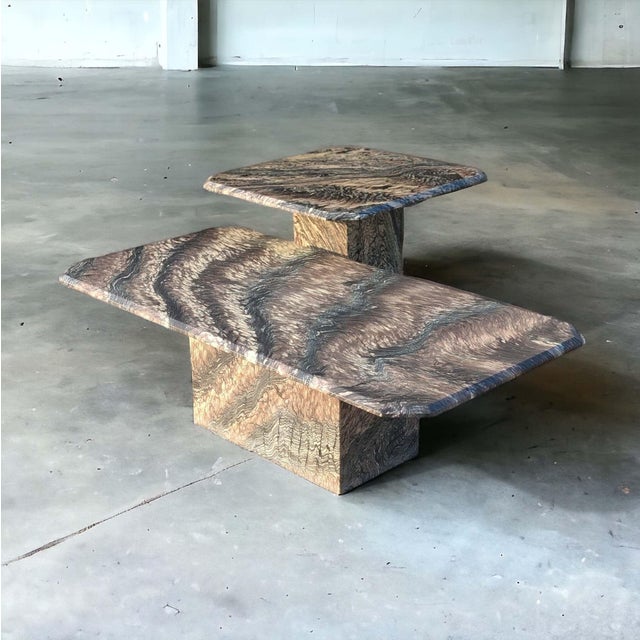Postmodern Italian Cipollino Ondulato Marble Side Table, 1970s–1980s For Sale - Image 13 of 18